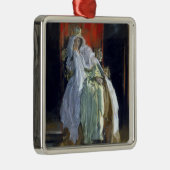 Queen Gertrude (von Edwin Austin Abbey) Ornament Aus Metall (Rechts)