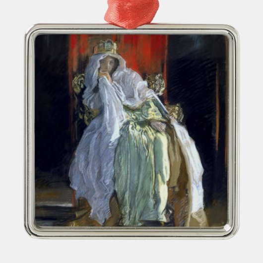 Queen Gertrude (von Edwin Austin Abbey) Ornament Aus Metall (Vorne)