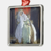 Queen Gertrude (von Edwin Austin Abbey) Ornament Aus Metall (Links)