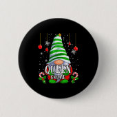 Queen Gnome Christmas Pajamas Matching Family Grou Button (Vorderseite)
