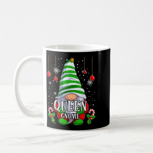 Queen Gnome Christmas Pajamas Matching Family Grou Kaffeetasse (Links)