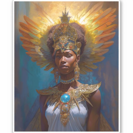 Queen Goddess Fantasy Art Aufkleber (Vorderseite)