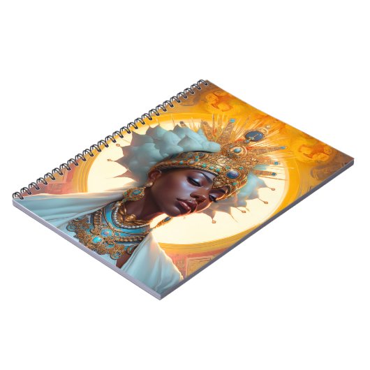 Queen Goddess Fantasy Art Notizblock (Linke Seite)