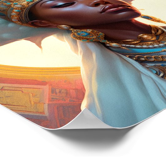 Queen Goddess Fantasy Art Poster (Ecke)