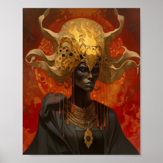 Queen Goddess Fantasy Art Poster (Vorne)