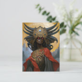 Queen Goddess Fantasy Art Postkarte (Stehend Vorderseite)
