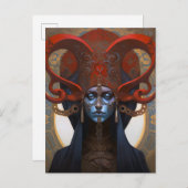 Queen Goddess Fantasy Art Postkarte (Vorne/Hinten)
