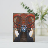 Queen Goddess Fantasy Art Postkarte (Stehend Vorderseite)