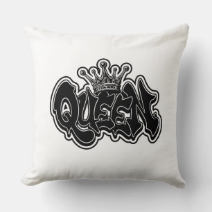 Queen Graffiti Design Kissen