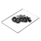 Queen Graffiti Design Notizblock (Linke Seite)