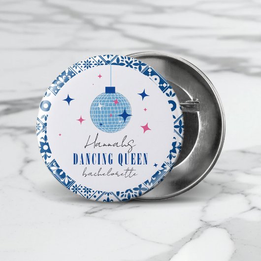Queen greek Musical Disco Bacheloretto Button