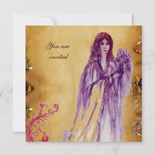 QUEEN GUINEVERE, braunes Pergament Einladung