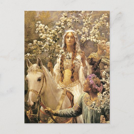 Queen Guinevere Maying Postcard Postkarte (Vorderseite)