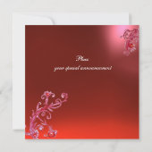 QUEEN GUINEVERE Rote Lila Fantasie Einladung (Rückseite)