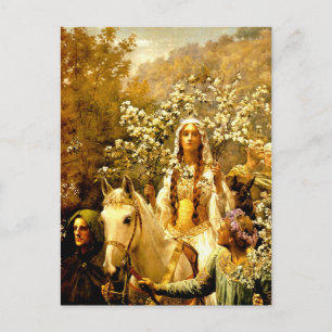 Queen Guineveres Maien Postkarte