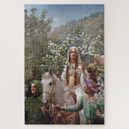 Queen Guinevere's May Day (by John Collier) Puzzle