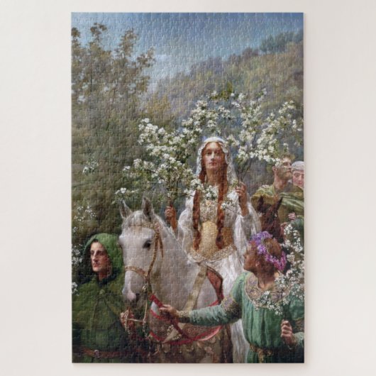 Queen Guinevere's May Day (by John Collier) Puzzle (Vertikal)