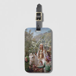 Queen Guinevere's Maying (by John Collier) Gepäckanhänger