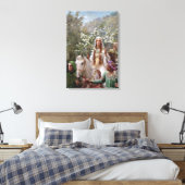 Queen Guinevere's Maying (by John Collier) Leinwanddruck (Insitu (Schlafzimmer))