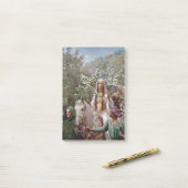 Queen Guinevere's Maying (by John Collier) Post-it Klebezettel (Auf Schreibtisch)