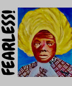 Queen Harriet Tubman Girls FEARLESS Hoodie - Gry (Saum)