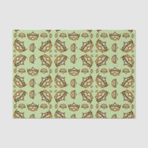 Queen Hearts Gold Crowns Tiaras Pfefferminzpapier Seidenpapier