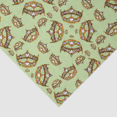 Queen Hearts Gold Crowns Tiaras Pfefferminzpapier Seidenpapier (Ausschnitt)