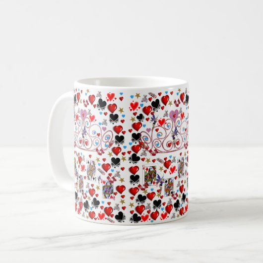 Queen Hearts Tasse (Vorderseite Links)