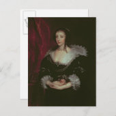 Queen Henrietta Maria Postkarte (Vorne/Hinten)