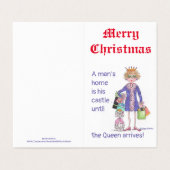 Queen in blue erhalten Gleichbehandlung beim Zuhau (Außenseite Aufgefaltet)