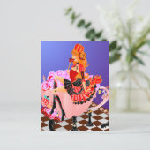 Queen in teacup Postcard Postkarte (Stehend Vorderseite)