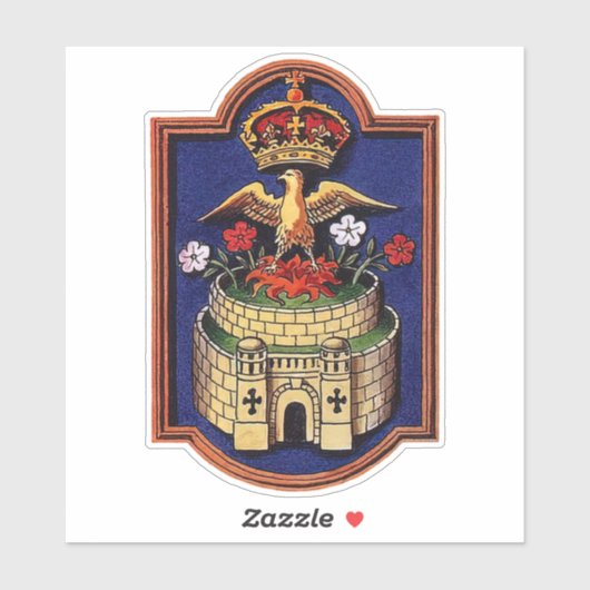Queen Jane Seymour Royal Abzeichen Phoenix Aufkleber (Blatt)