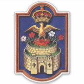 Queen Jane Seymour Royal Abzeichen Phoenix Aufkleber (Vorderseite)