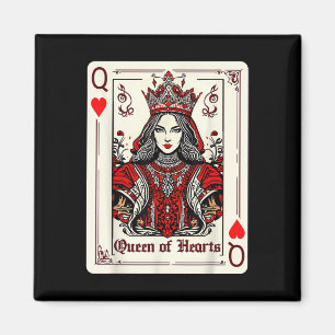 Queen King of Hearts Valentinstag V-Tage-Paar m Magnet