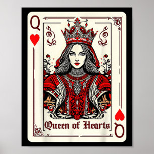 Queen King of Hearts Valentinstag V-Tage-Paar m Poster