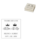 Queen & King Royal Crowns for Weddding Gummistempel (Stempel)