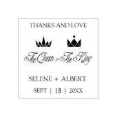 Queen & King Royal Crowns for Weddding Gummistempel (Prägung)