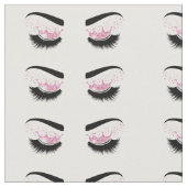 Queen lange Striche mit Kronaugen machen Kunst Stoff (Nahaufnahme)