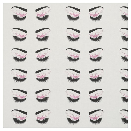 Queen lange Striche mit Kronaugen machen Kunst Stoff (Muster)