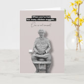 Queen-lustige Grußkarte Karte (Gelbe Blume)