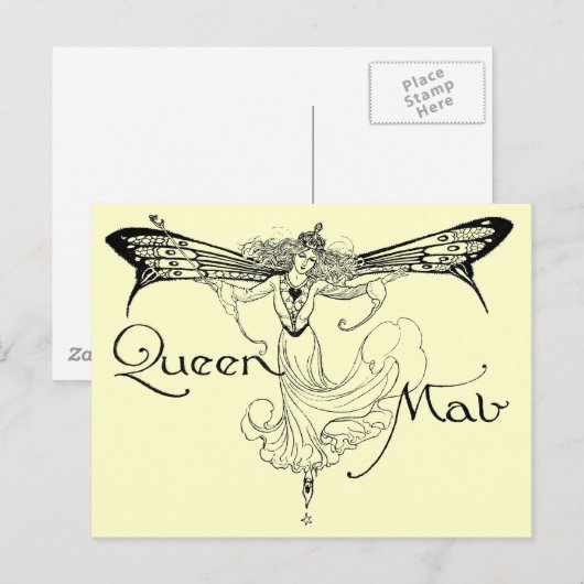 Queen Mab Fairy Postkarte (Vorne/Hinten)
