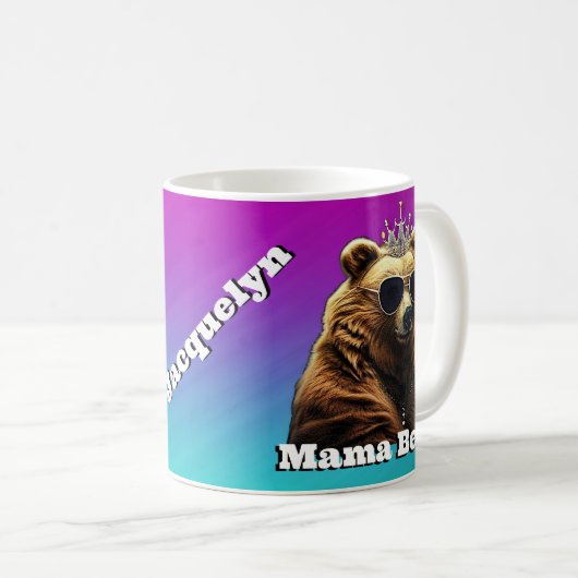 Queen Mama Bear Kaffeetasse (VorderseiteRechts)