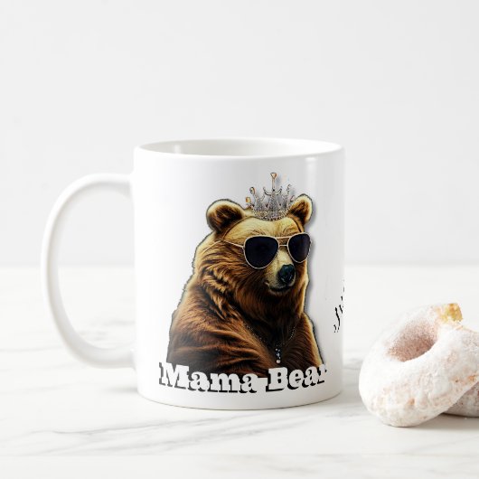 Queen Mama Bear Kaffeetasse (Mit Donut)