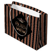 Queen Mama Gift Bag Große Geschenktüte (Rückseite Schrägansicht)