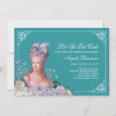 Queen Marie Antoinette Lasse uns zu essen Cake Par Einladung (Vorderseite)