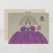 Queen Marie Antoinette ~ Postcard / Einladungen (Vorne/Hinten)