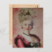 Queen Marie Antoinette ~ Postcard Postkarte (Vorne/Hinten)