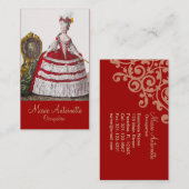 Queen Marie Antoinette ~ Visitenkarte (Vorne/Hinten)