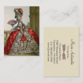 Queen Marie Antoinette ~ Visitenkarte (Vorne/Hinten)