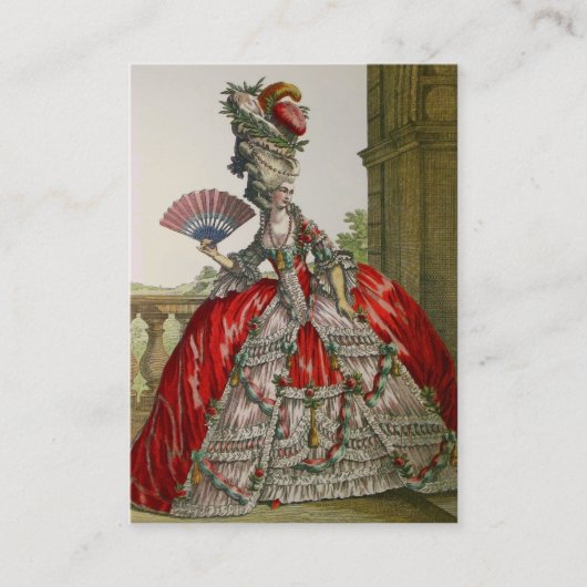 Queen Marie Antoinette ~ Visitenkarte (Vorderseite)